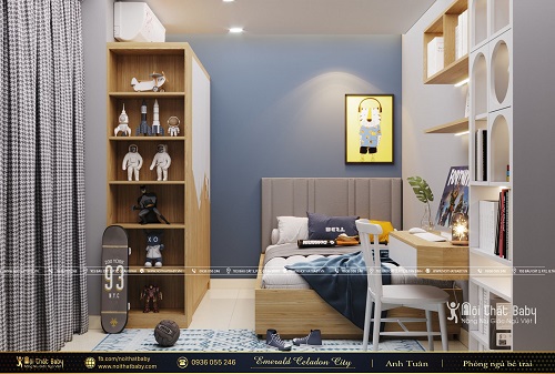 Thiết kế phòng ngủ bé trai hiện đại tại Emerald Celadon City - BBT128
